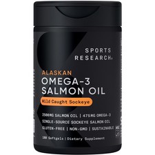 Salmon Oil Wild Alaskan Sockeye 1250mg MSC-C-55162 (180 softgels)