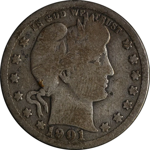 1901-P Barber Quarter Great Deals From The Executive Coin Company