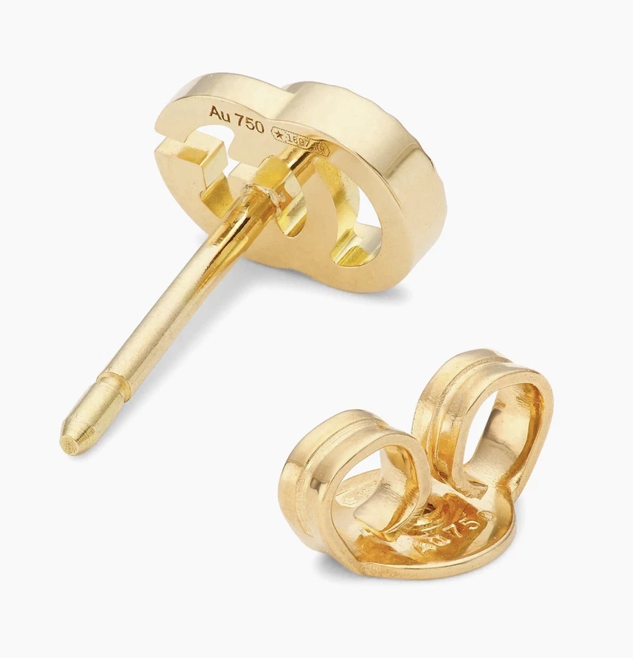 Pendientes GUCCI Oro Amarillo 18K Entrelazados GG 5MM YBD66211100100U Nuevos Foto 2 de 4