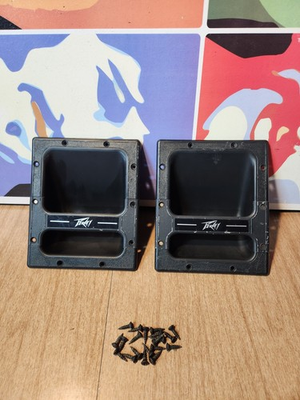 #ad PAIR PEAVEY RECESSED HANDLES W LOGO amp; ORIGINAL SCREWS $19.99