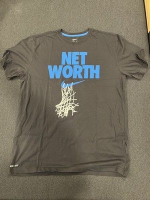 NIKE DRI FIT Gray/Blue  Net Worth Size Large 