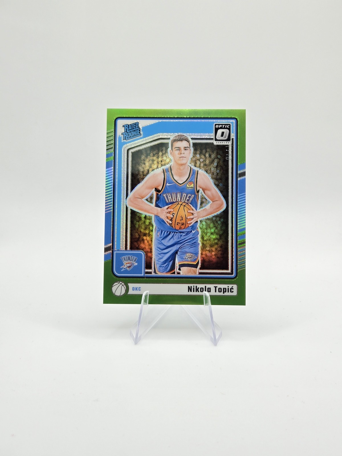 Nikola Topic 2024-25 Donruss Optic RC Lime Green SP #/149 #278