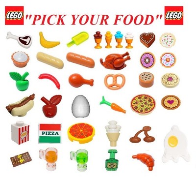  NEW Lego PICK YOUR FOOD Lot Picnic Meal Feast Minifigure Dinner Chef Kitchen