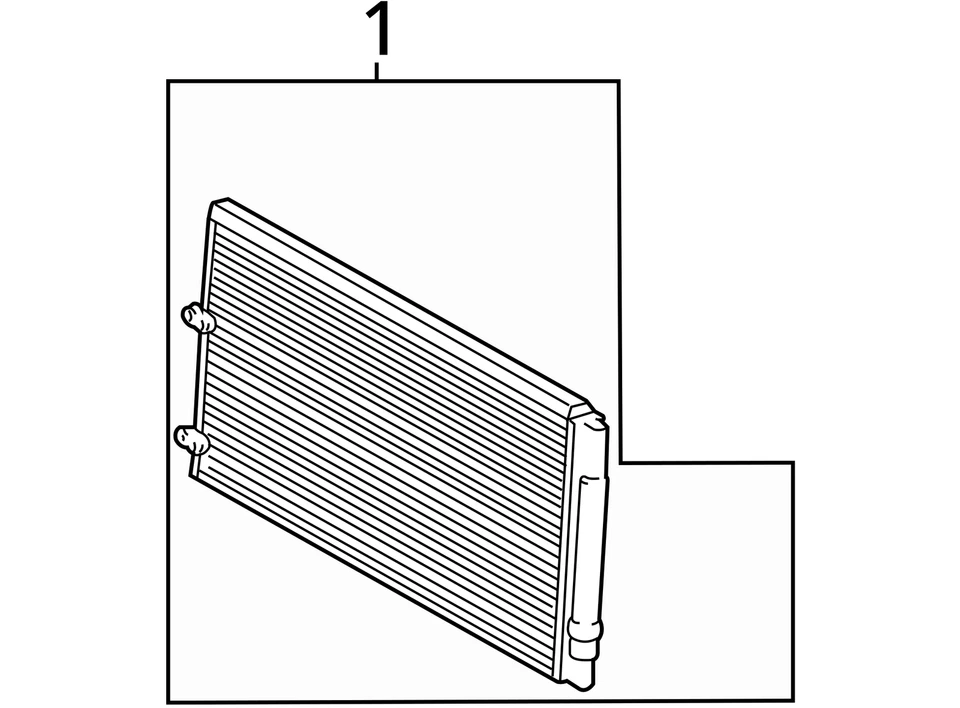 Condensador de aire acondicionado Toyota Camry 2002-2006 137 k OEM Foto 4 de 4
