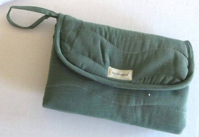 NEW Toddlekind Organic Foldable Diaper CHANGING MAT Clutch Bag GREEN Chic Baby