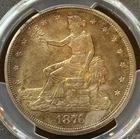 1876 cc Trade Dollar - PCGS AU Details (Corrosion Removed) - Scarce Carson City!