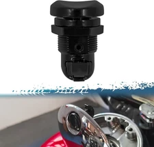 Push Button Gas Tank Cap Latch Kit Compatible with Touring Models-Black