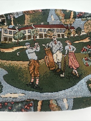 VTG Holdings Fine Accessories Tapestry Golf Tee Small Bag And Zip Pouch 