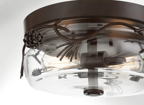 Minka Lavery 2759 Ponderosa Ridge 2 Light 15"W Flush Mount Bowl - Weathered - Picture 2 of 3