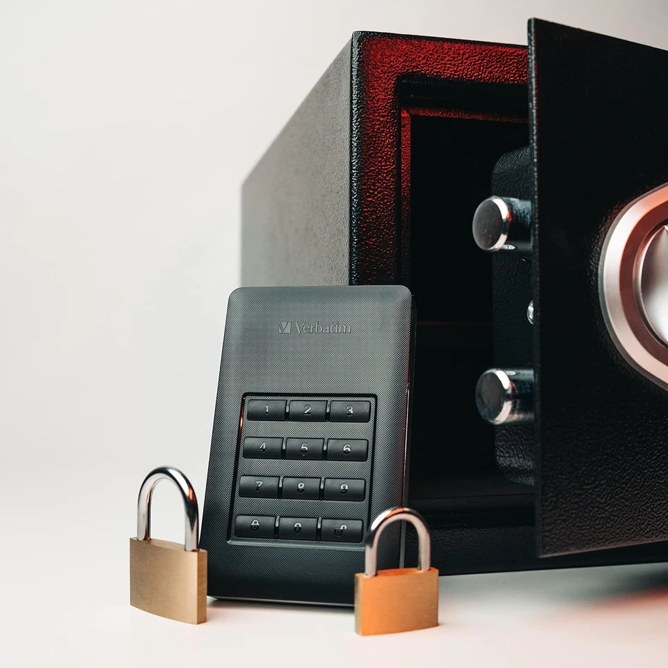 Verbatim Store 'n' Go Secure Portable I 2 TB I Black I External Hard Drive with - Image 3 of 4