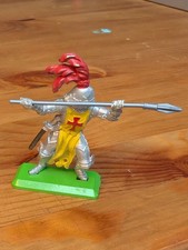 Britains Ltd Deetail Medieval Standing Knight with Spear and Silver Armor 1971