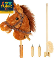 Stick Hobby Horse Riding Toy, Plush Stick Horse for Toddlers Ages 3 , Horses Rid