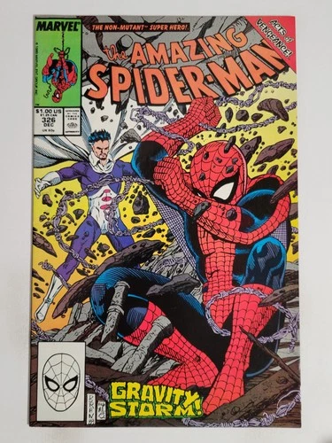 Amazing Spider-man #326 Marvel 1989 NM- 9.2 Graviton cover & appearance