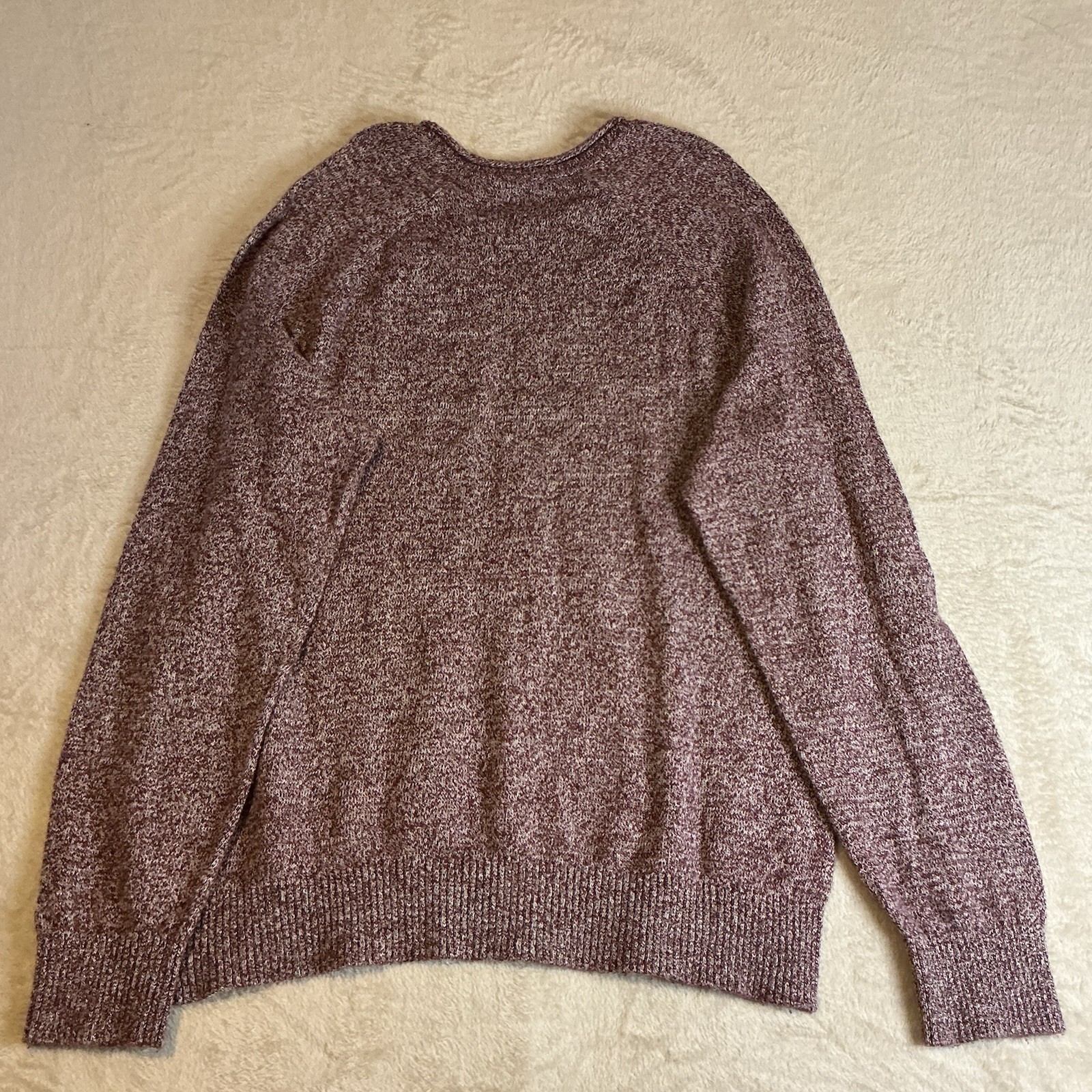 Gap Mens Jumper Top Pullover Burgundy Flecked Size Xl Extra Large image 4