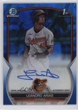 2023 Bowman Sapphire Edition Chrome Prospects Leandro Arias #BSPA-LA Auto ji9