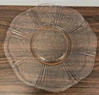 MacBeth Evans Pink Depression Glass Serving Platter 11.5”