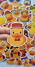 50 pcs RUBBER DUCK Stickers Yellow Vinyl Decal Phone Laptop Journal