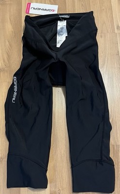 NWT NEW LOUIS GARNEAU BLACK PADDED   WOMENS CAPRI CYCLING PANTS L