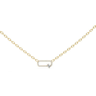 Cushion & Round Diamond Pendant Made In 14 KT Gold Studded With Lab Created