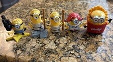 Lot of 5 Wendy s Minions Monsters Toy Fries Adult Kids Meal New