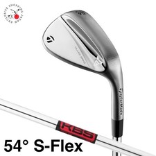 TaylorMade Milled Grind Chrome Wedge 54° S-Flex KBS 105 Chrome Stepped Steel RH