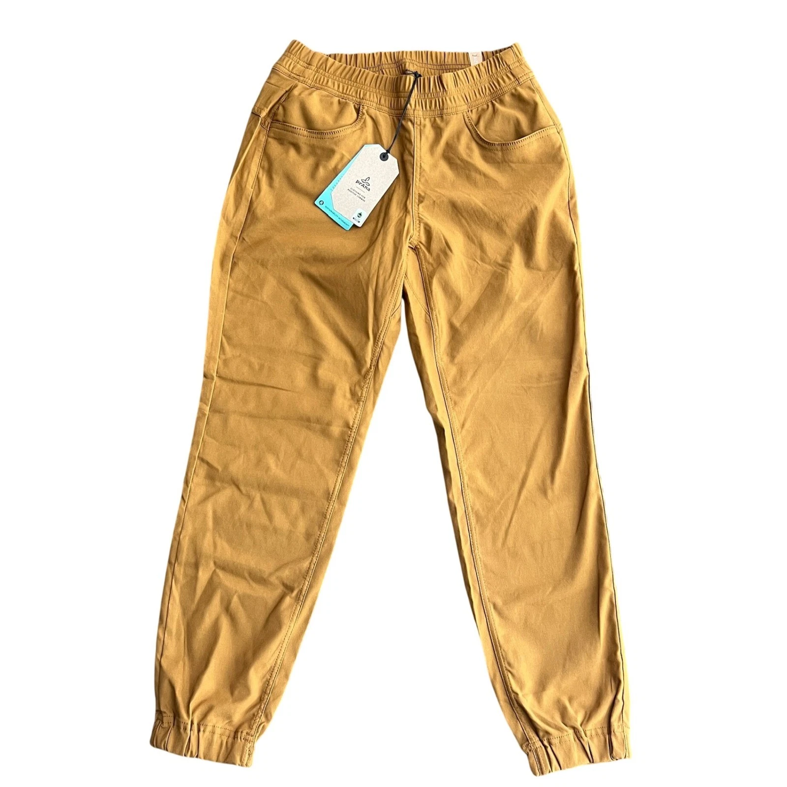 NWT Prana Womens 4 Halle E-Waist Jogger II Antique Bronze Nylon Pants 1971691