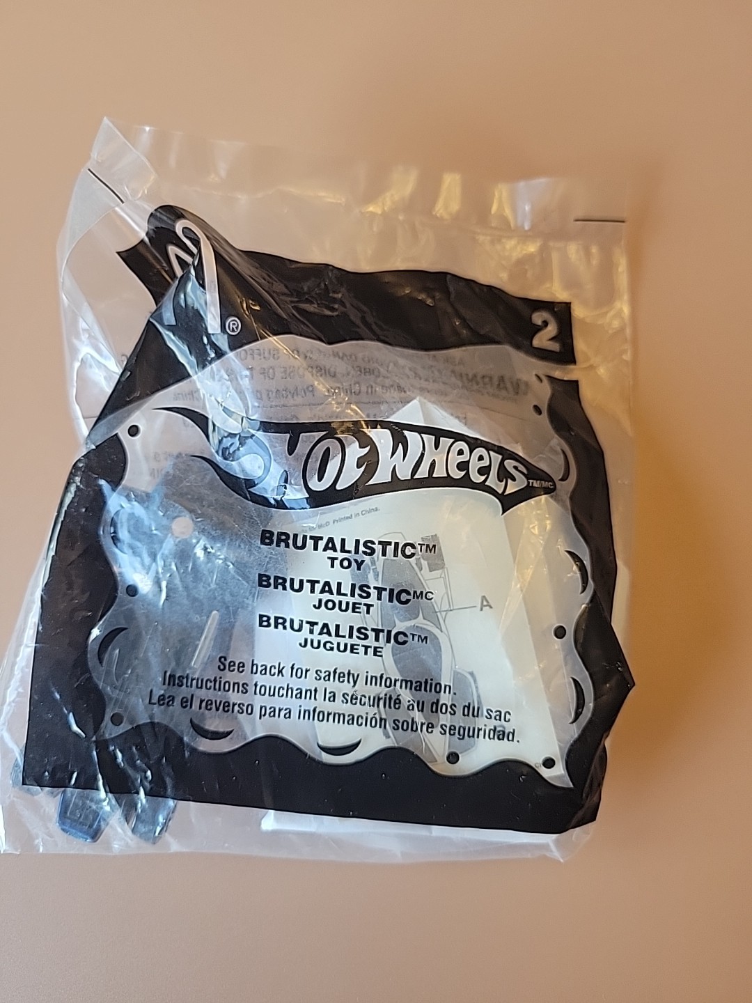 Vintage 2006 Hot Wheels McDonalds Happy Meal Toy Brutalistic #2 by Mattel.Sealed