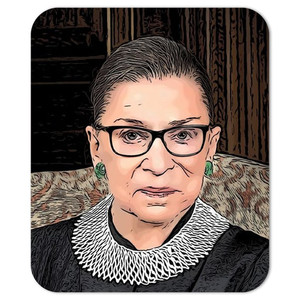 Ruth Bader Ginsburg Pop Art Mousepad RBG Portrait Desk Mat