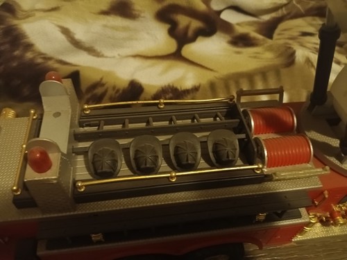 2 CONTROL REMOTO CAMIÓN DE BOMBEROS VINTAGE ROJO STEERACON 22" - Imagen 17 de 24