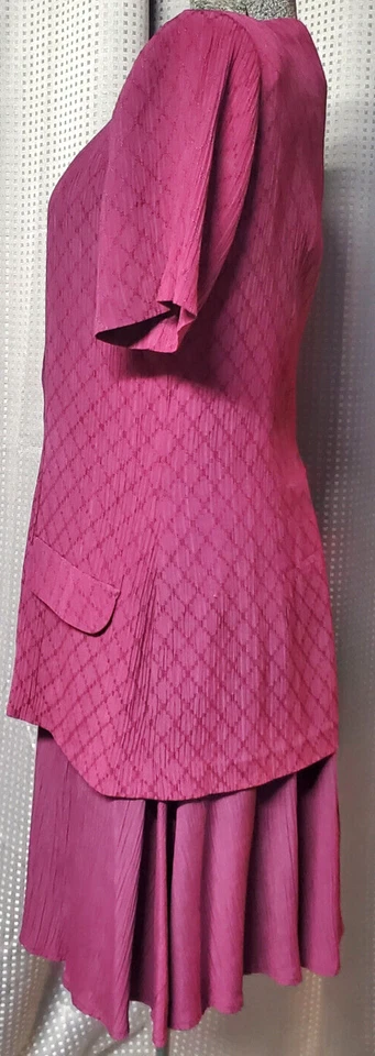 Traje Falda Sheri Martin New York Color Vino De Colección Y2k Años 90 Mujer Talla 10 P Foto 2 de 4