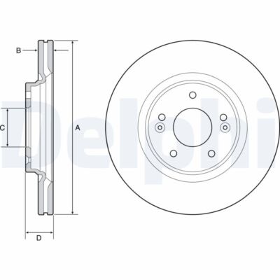 2 x DELPHI BG4931C Bremsscheibe für HYUNDAI,HYUNDAI (BEIJING),KIA,KIA (DYK)
