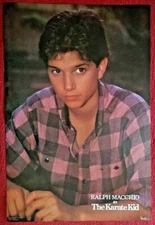 Vintage 1986 Ralph Macchio as The Karate Kid Heart  Pin Up 33"x22" Poster NOS