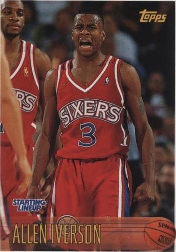 Allen Iverson Signed 1996-97 Topps RC 171 Philadelphia 76ers Auto