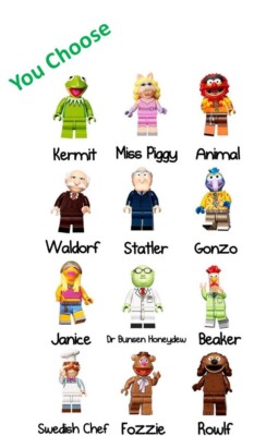 The Muppets minifigures LEGO 71033 PICK YOUR FAVORITES Age 5+Party Favors