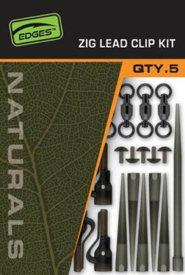 Fox Edges Naturals Zig Lead Clip Kit CAC845 Oberflächenangelei Bleiclip