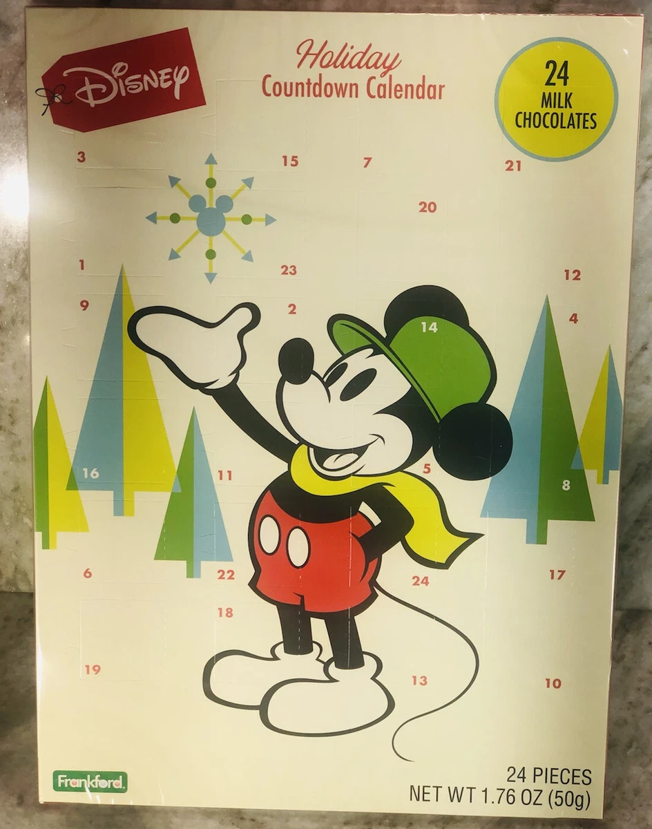 Disney Holiday Countdown Calendar 24 Milk Chocolates. 1.76 Oz.50gm | eBay