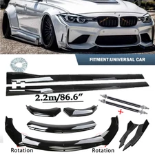 For BMW 750Li 228i Front Bumper Lip Splitter Spoiler Side Skirt Strut Body Kits