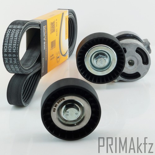 BandelOne Keilrippenriemen Set - Conti Riemen + Spannrolle Für BMW E46 E60 E65