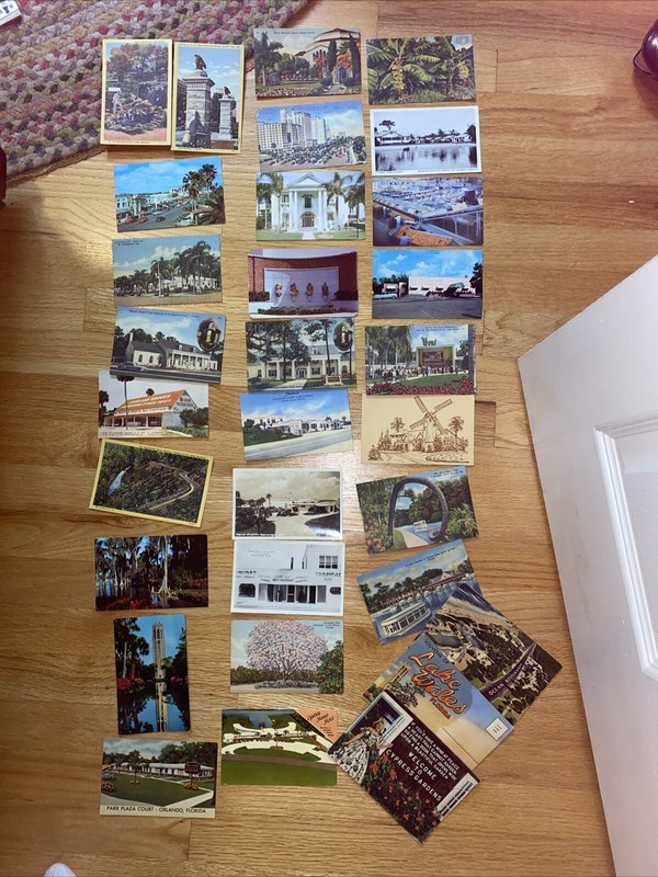 Lot Of 28+ 3 Pic Fold Out Packs  Florida Postcards Vintage30-50 Pic  Pack  1950