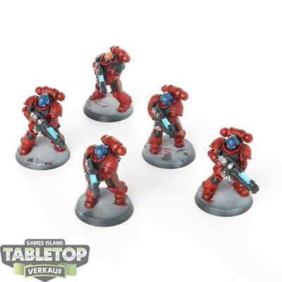 Space Marines - 5x Primaris Hellblasters - bemalt