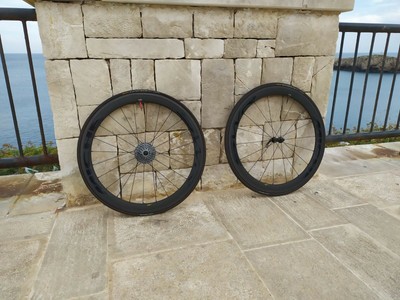 Coppia Ruote Miche SWR FULL CARBON tubolari bicicletta corsa road bike  wheelset | eBay