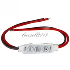 Mini 12V LED Strip Light Dimmer Controller with On Off Switch for 3528 5050