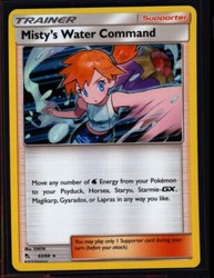 Misty's Water Command 63/68 Hidden Fates Reverse Holo Rare