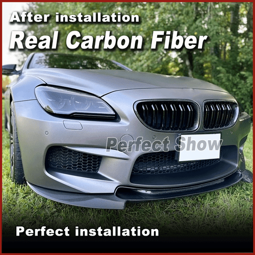 Carbon Frontspoiler Frontlippe Heckdiffusor Bodylit Passt für BMW F06 F12 F13 M6 - Picture 4 of 14