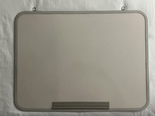 Large Framed Hanging Dry Erase Whiteboard 24"x18" Portable Wall Mount