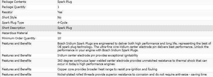 Maybach 62 2003-2012 Spark plug