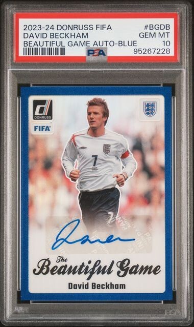 DAVID BECKHAM 2023-24 Donruss FIFA Beautiful Game Auto BLUE /99 