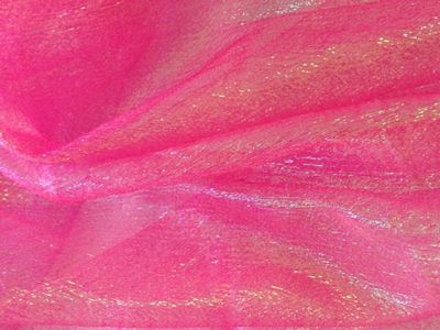 MULTICOLOR Two Tone Organza Stoff in PINK Stoffe METERWARE NEU 