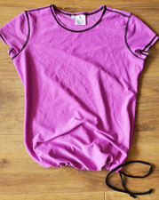 Mermaid Maternity Short Sleeved Rash Guard Swim Shirt Orchid - Size Medium
