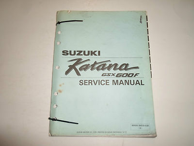 1991 Suzuki Katana GSX600F Service Repair Manual BINDER
